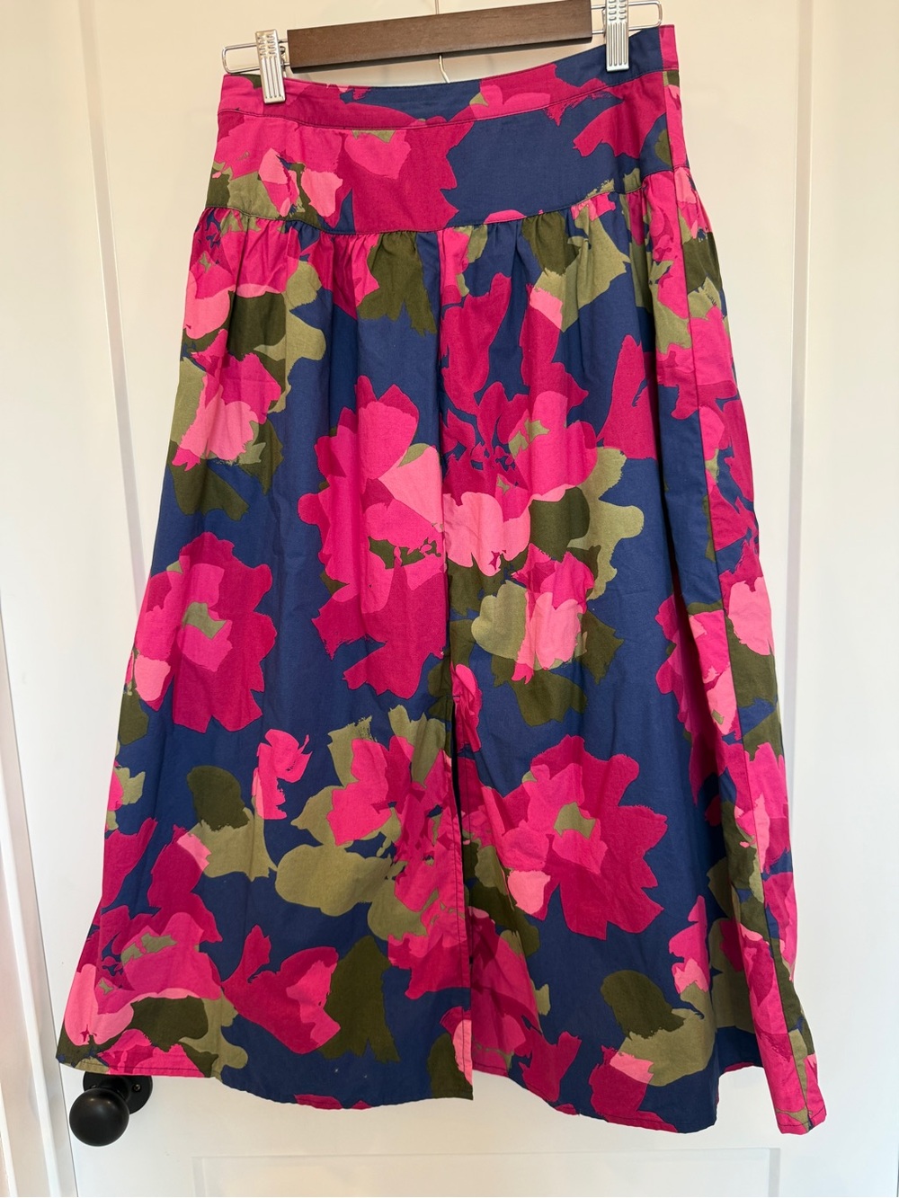 VGUC Banana Republic Floral Poplin Dropped-Waist Maxi Skirt